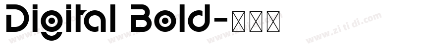 Digital Bold字体转换